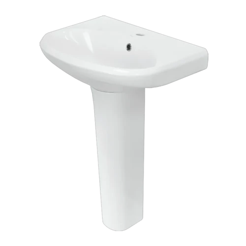 Умывальник Самарский с пьедесталом — стильный, компактный и функциональный выбор для ванной комнаты.