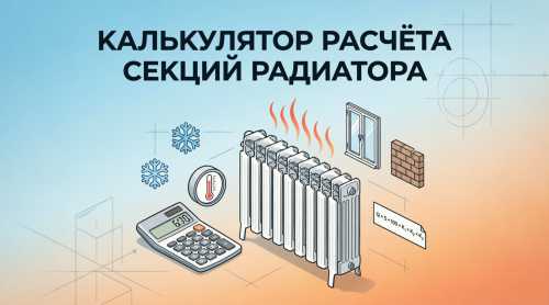 Калькулятор радиатора отопления онлайн Калькулятор расчёта количества секций радиатора отопления онлайн